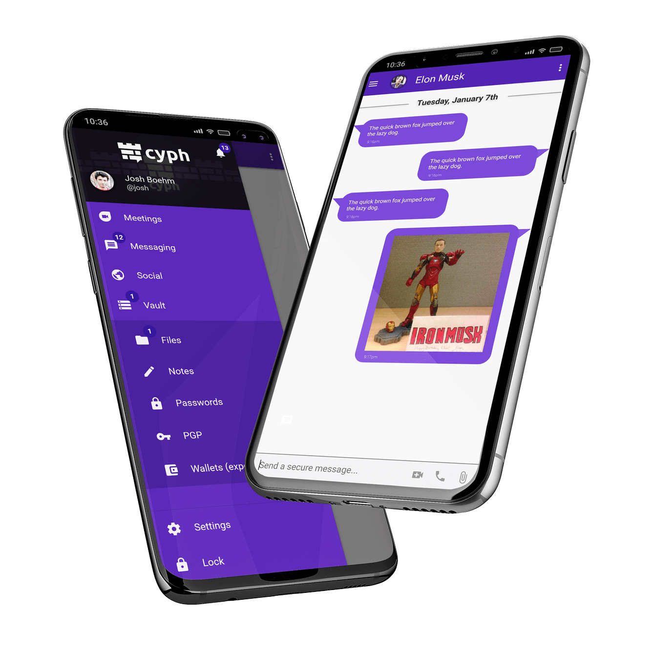 Cyph mobile app preview